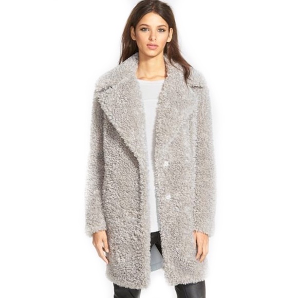 kenneth cole teddy bear hooded coat